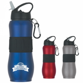 28 Oz. Stainless Steel Sport Grip Bottle